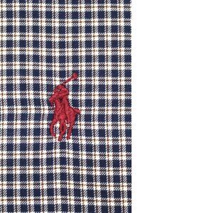 POLO RALPH LAUREN REGULAR FIT 100% COTTON SHIRT NAVY PLAID Sz LARGE, L